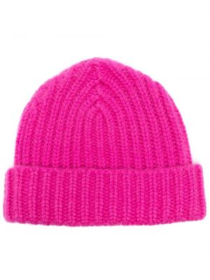 Chunky kaschmir mütze Warm-me pink