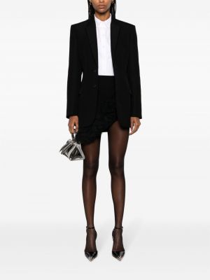 Asymetrické mini sukně s volány David Koma černé