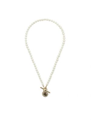 Ogrlica sa perlicama s kristalima Lauren Ralph Lauren zlatna