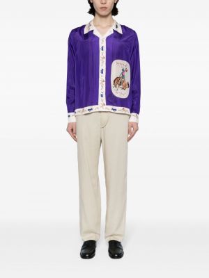 Zīda krekls Bode violets
