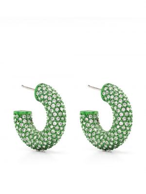 Boucles d'oreilles Amina Muaddi vert