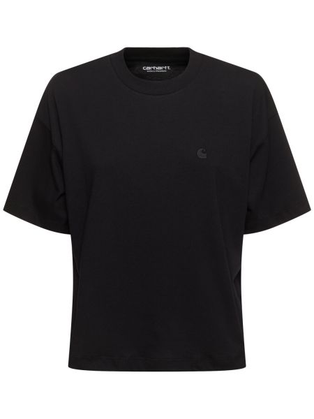 Bavlněné tričko Carhartt Wip černé