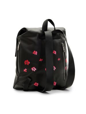 Рюкзак в квіточку Desigual чорний