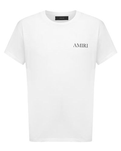 Хлопковая футболка Amiri, белая