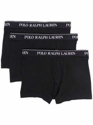 Calcetines con cordones de cuello redondo Polo Ralph Lauren negro