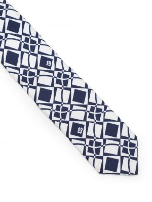 Jedwabny krawat z nadrukiem Dolce And Gabbana