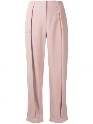 Pantalones de cintura alta Giorgio Armani rosa