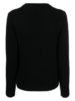 Sweter z okrągłym dekoltem Maison Labiche czarny