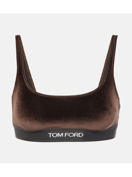 Velour top Tom Ford brun