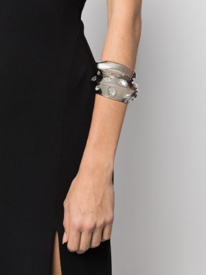 Armband mit kristallen Alexander Mcqueen silber