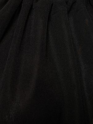 Vestido largo de viscosa de punto Alexandre Vauthier negro