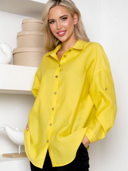 Рубашка Open-style желтая