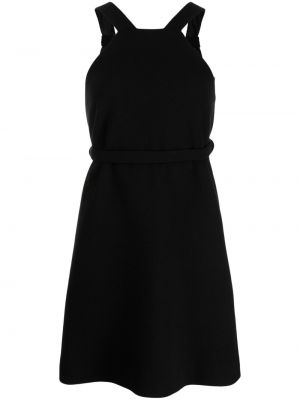 Vlněné koktejlové šaty Patou černé