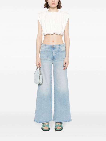 Zvonové džíny s nízkým pasem Mother