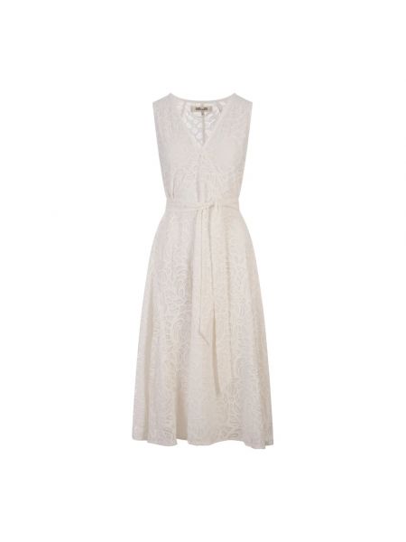 Sukienka midi koronkowy Diane Von Furstenberg biały