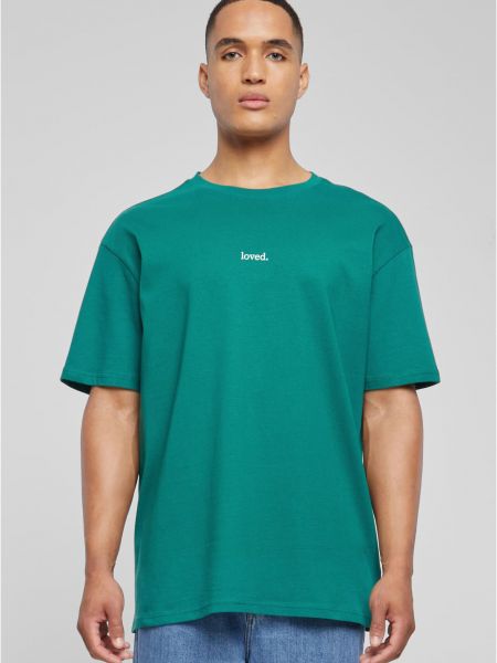 Polo marškinėliai oversize Merchcode žalia