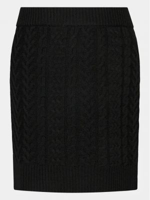 Slim fit mini sukně Sisley černé