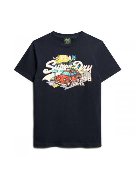 Tričko s krátkými rukávy Superdry modré