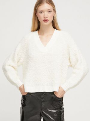 Sweter wełniany Ugg beżowy