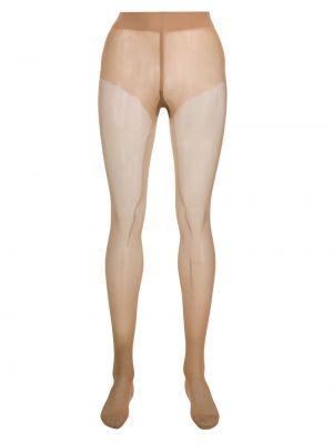 Prozorni hlačne nogavice Wolford rjava
