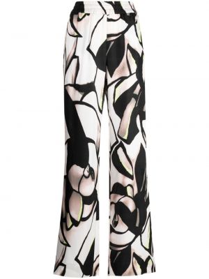 Rovné nohavice s potlačou s abstraktným vzorom Manning Cartell