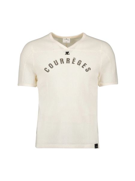 Koszulka Courreges beżowa