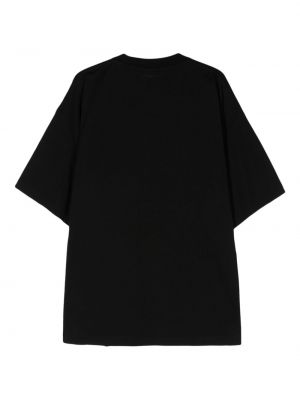 T-shirt en coton à imprimé Vetements noir
