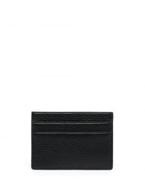 Kožená peněženka Versace Jeans Couture černá