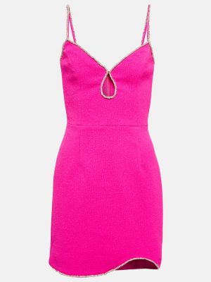 Mini vestido de crepé Rebecca Vallance rosa