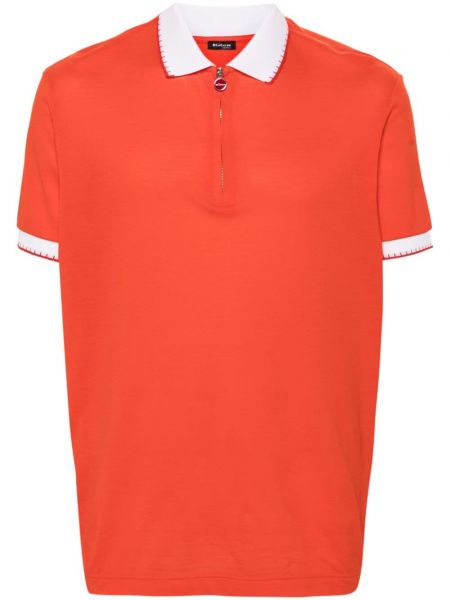 Поло тениска Kiton оранжево