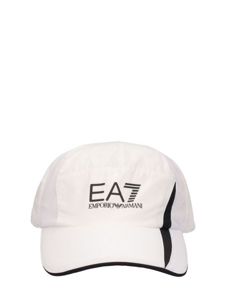Tinklinis kepurė su snapeliu Ea7 Emporio Armani balta