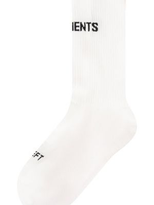 Хлопковые носки Vetements белые