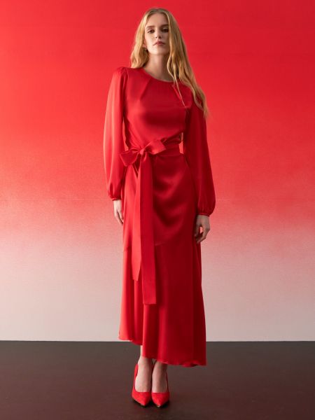 Длинное платье Gepur красное