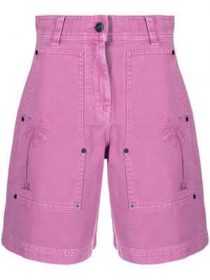 Jeansshorts Palm Angels lila