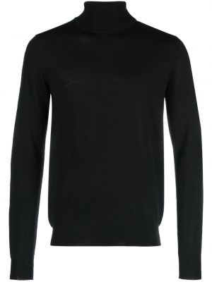 Sweter wełniany z wełny merino J.lindeberg czarny