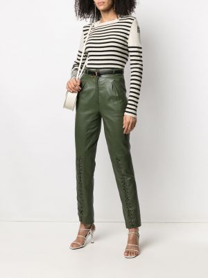 Pantalones con cordones Christian Dior verde