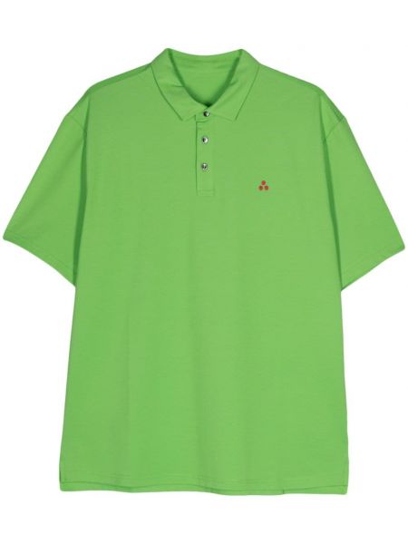 Tricou polo cu broderie Peuterey verde