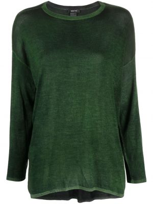 Кашмирен копринен пуловер Avant Toi зелено