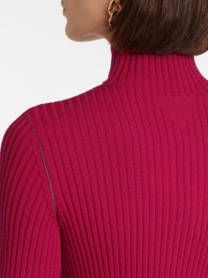Maglione di lana Bottega Veneta rosa