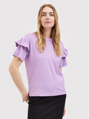T-shirt Selected Femme violet