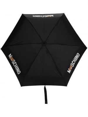 Parapluie à imprimé Moschino noir