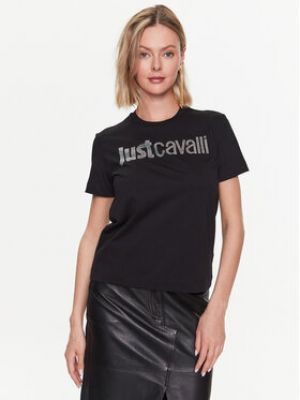 Чорна футболка Just Cavalli
