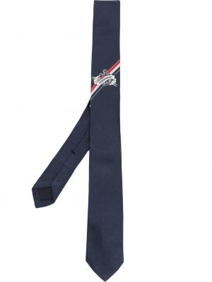 Копринена вратовръзка Thom Browne синьо