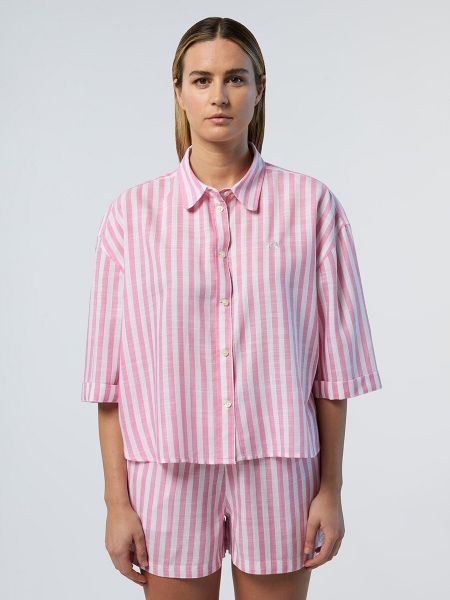 Camisa a rayas North Sails rosa