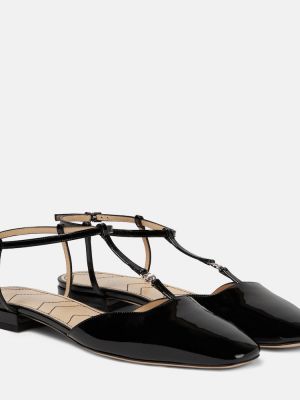 Lakkozott bőr balerina cipők Gucci fekete