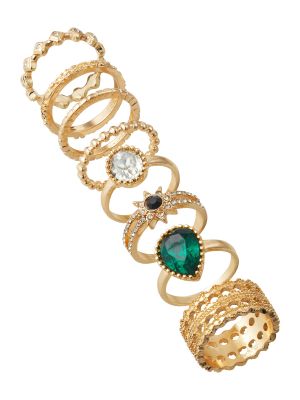Átlátszó gyűrű Dorothy Perkins zöld