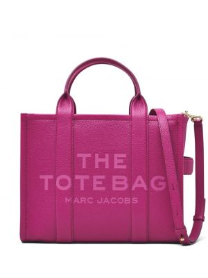 Кожени шопинг чанта Marc Jacobs розово