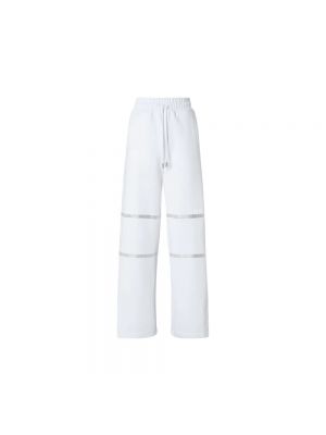 Spodnie sportowe z paskiem Gcds - biały