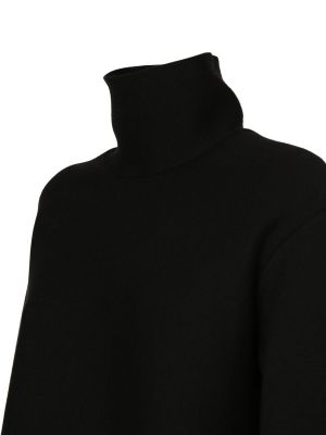 Jersey cuello alto de lana Khaite negro