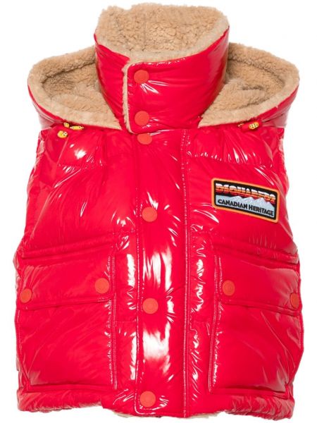 Quiltet vest Dsquared2 rød